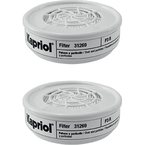 2 FILTRES DEMI MASQUE TWIN FLY P3 R- KAPRIOL - 31269