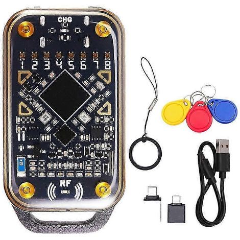 Émulateur de carte à puce Chameleon Ultra, lecteur de puce RFID + porte-clés 3xCUID 125 kHz 13,56 MHz, décodeur de carte QAQ (1/5)