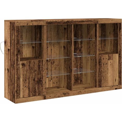 Maison Exclusive - Madia LED Legno vecchio 163 x 37 x 100 cm Legno multistrato
