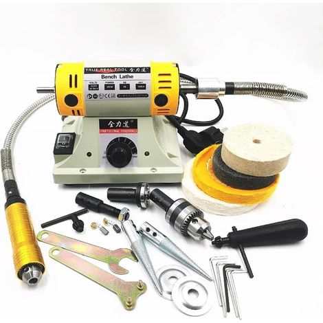 Polisseuse 350W, bricolage, travail du bois, bijoux en Jade, tour, moteur, rectifieuse, arbre de tuyau 0.4-6.5mm(Brasile) (1/5)