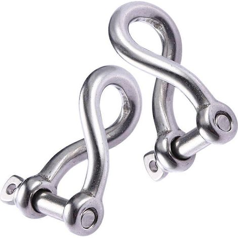 Drehschäkel mit Schraubbolzen, Edelstahl, Hochleistungs-Drehschäkel