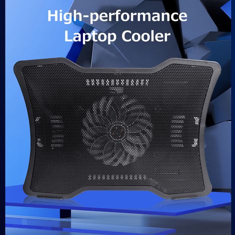 Refroidisseur portable pour ordinateur portable - Base de refroidissement - Ventilateur unique - Faible niveau sonore - Deux ports USB - Compatible avec les ordinateurs portables de moins de 14 pouces (1/5)