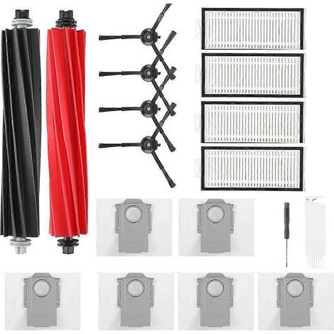 Filtre pour aspirateur brosse pour aspirateur Filtre de brosse pour aspirateur filtre de Q5 Max+ / Q5 DuoRoller+ Robot Aspirateur Main Side Brosse HEPA Filtre Serpillière Cloth Dust Bags Sp (1/5)