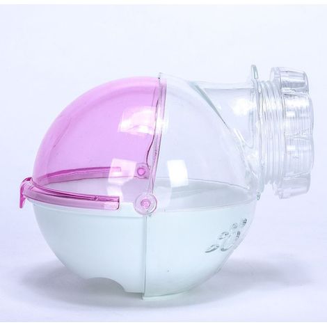 Roue d'exercice de course pour hamster, salle de bain rose, accessoire pour petit rongeur, fixation incluse, pièce unique pour habitat de hamster (1/3)