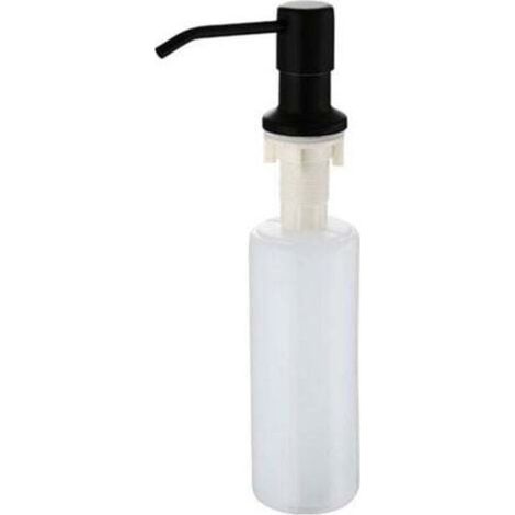 Built-in Liquid Soap Dispenser with 300ML Bottle(Black), Sink Foam Soap Dispenser, Kitchen Dishwashing Liquid Dispenser, Stainless Steel Detergent Dispenser for Bathroom (1/5)