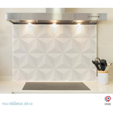 Fond de hotte : Origamis - Verre trempé - 70 cm - 60 cm (1/5)