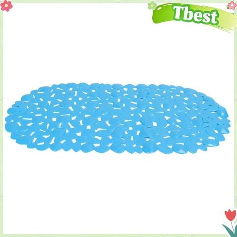 Tbest tapis de douche Tapis de Baignoire, Design Ovale élégant en Galets et Coquillages avec Ventouses 100 S hygiene anti-ride (1/5)