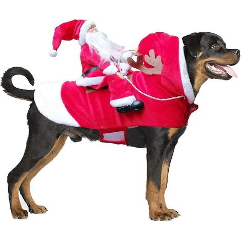 Disfraz de Papá Noel para perros 2023 Ropa navideña para mascotas Disfraces de Papá Noel para mascotas Disfraces para fiestas de disfraces para perros y gatos