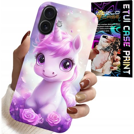 Custodia per iPhone 16 Plus - dolce unicorno, motivi per custodie per bambini (1/5)