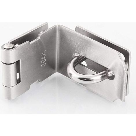 Boucles de loquet de porte à angle droit en acier inoxydable à 90 degrés,verrou coulissant,cadenas à cadenas lourd, loquet de porte à angle droit à 90 degrés, verrou de porte haute sécurité.