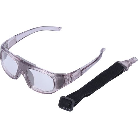 Lunettes de sport anti-explosion pour basketball football, protection oculaire grise (1/5)