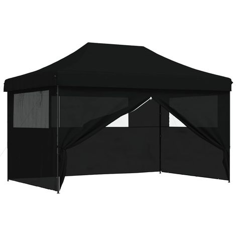 Tenda Party 292 x 440 x 315 cm Nero Tessuto Oxford vidaXL