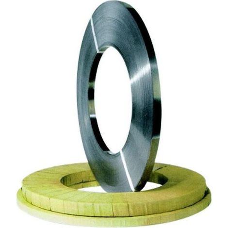 Machieraldo 8012947814857 Reggetta in Acciaio 13x0.50 mm 31Kg con Bordi Arrotondati Antitaglio colore Acciaio