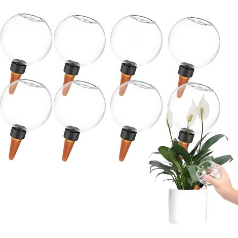 Set di 8 sfere per l'irrigazione automatica di piante in vaso, adatte sia per interni che per esterni. (1/5)