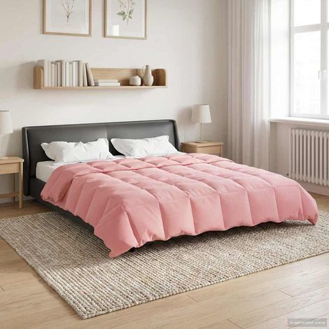 Sommerdecke Gepolstert Rosa 220 x 240 cm Mikrofaser