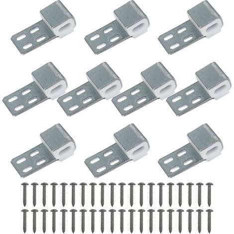 Kit de réparation de meubles rembourrés avec 10 clips à ressort pour canapé, clips en S pour fauteuil, canapé et fauteuil (40 vis incluses) (1/5)