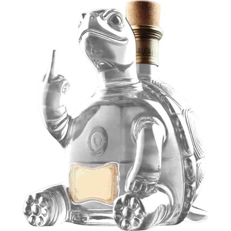 Bouteille de whisky en forme de tortue à majeur, sculpture artistique – carafe à whisky originale en verre, 300 ml, idéale pour les enterrements de vie de garçon, le bureau, le bar à domicile et la dé