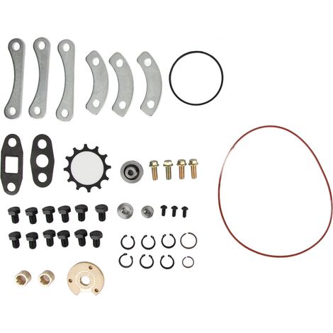 Kit de réparation turbo 44 pièces, arbre standard, alliage métallique stable, compatible T3 T4 T04E T04B (1/5)