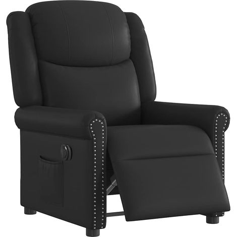 Relaxsessel Elektrisch Glänzend Schwarz Kunstleder vidaXL (1/5)