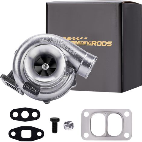 T70 .70 A/R 0.82 A/R T3 V Band Flansch Ölgekühlt Universal Turbolader 500 PST70 T3 Turbolader 2.0L-3.0L 2.5" V Band Flange lgekühlt Twin-Scroll Turbo (1/5)