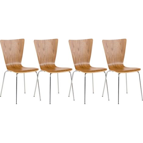 Lot de 4 chaises Aaron Chêne (1/5)