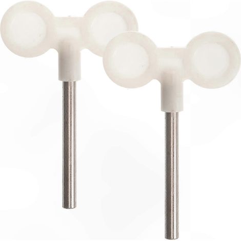 Set mit 2 Ersatzschlüsseln für 45-mm-Spieluhrmechanismen, kompatible Ersatzteile, praktische Aufzieher für Justierung und Wartung. (1/2)