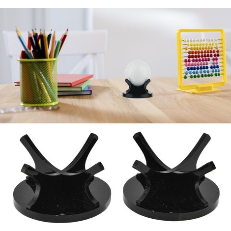 Porte de présentation de balles de golf [Outil sportif] [Acrylic] [Haute stabilité] 2 pièces noir (1/5)
