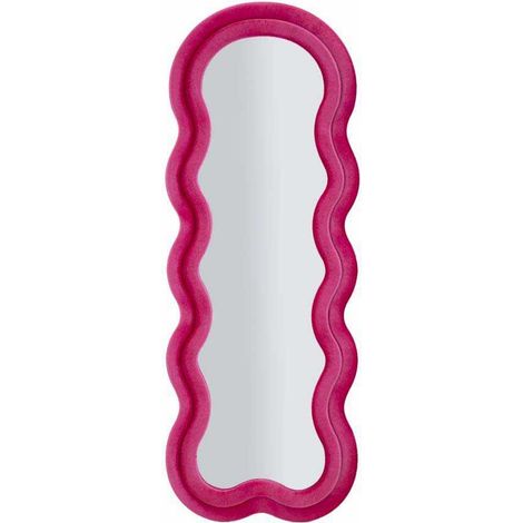 Miroir mural miki velours fuchsia 60 x 4x160 (dimensions intérieures du miroir 39x135) (1/4)
