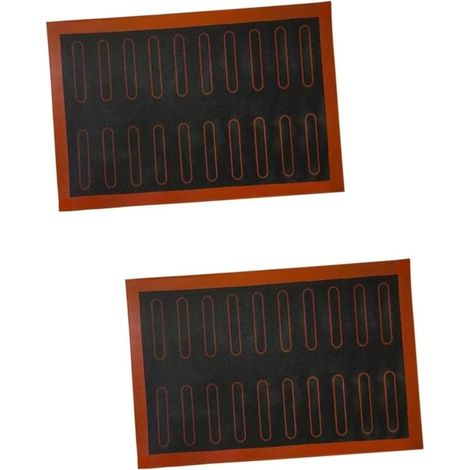 MAGICLULU 2pièces Tapis De Cuisson Silicone Antiadhésif Résistant Chaleur Pour Biscuits Et Pâtisseries Réutilisable Et Facile à Nettoyer'Comme Indiquéx2pcs'58.538.5cmx2pcs