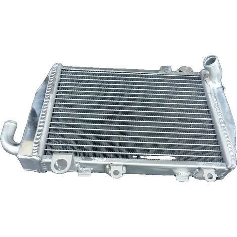 Radiador de aluminio, diseño robusto, capacidad de refrigeración mejorada, compatible con RVT1000R RC51, construcción soldada con TIG, núcleo soldado al vacío. (1/4)