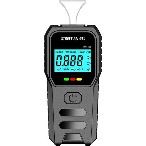 Ethylotest Electronique,Alcootest,Affichage LCD, Détection Rapide, Professionnel pour un Usage Domestique【Batterie Non Incluse】 (1/5)