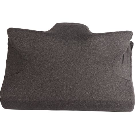 Oreiller ergonomique noir à mémoire de forme pour cou, soutien cervical doux, idéal salon de tatouage, extension de cils, esthétique. (1/5)