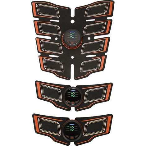 Patch d'électrostimulation musculaire abdominale pour la maison, stimulateur pour l'entraînement des muscles des bras et des jambes, équipement de fitness orange (1/5)