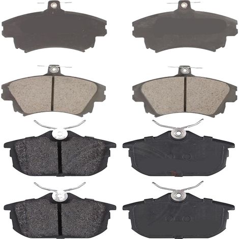 KIT PASTIGLIE FRENO ANTERIORI E POSTERIORI compatibile con MITSUBISHI OUTLANDER III (GGW,GFW,ZJ,ZL,ZK) / PASTIGLIE FRENANTI AUTO OEM P 11 026 P 54 030 P 54 017 P 61 089,P 54 063 P 61 111 / SOSTITU