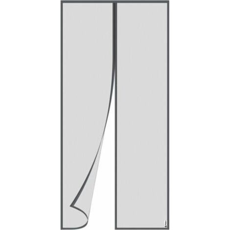 Zanzariera magnetica per porte 36 x 82 pollici Tenda zanzariera nera Zanzariera magnetica per porte e finestre Anti zanzare e mosche (grigio, 90x210 cm) -Crezuo