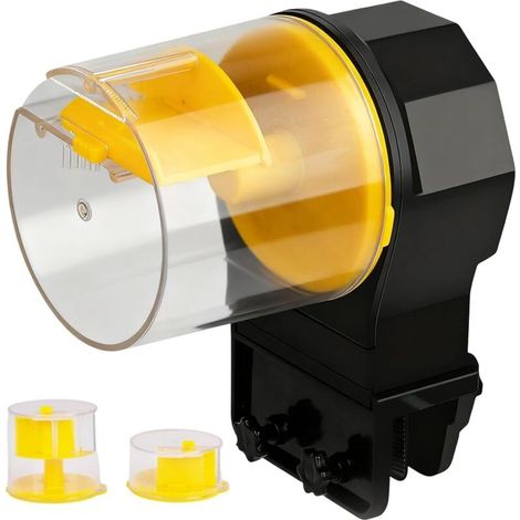 Fish Food Dispenser - Automatic Fish Feeder for Aquarium, Food Dispenserr Battery Powered, Automatic Fishh Feeder Dispenser, for Betta Turtle Shrimp Aquarium Pond Vacation Weekend Home School Pet (1/5)