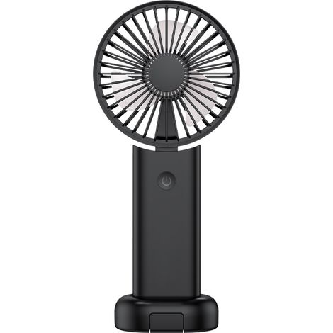Mini ventilatore portatile, ventilatore palmare, piccolo ventilatore da viaggio USB, ventilatore manuale ricaricabile con 3 velocità per uso esterno, viaggi, ufficio, campeggio