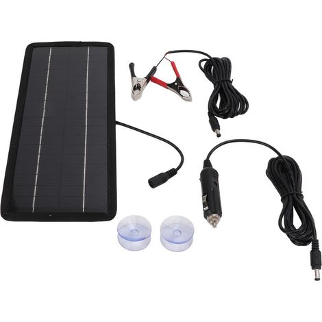 4,5-W-12-V-Solarladegerät für Autos, Boote und andere Fahrzeuge. Das Polysilizium-Solarpanel wandelt eine 12-V-Batterie in eine 5-V-Batterie um. (1/5)