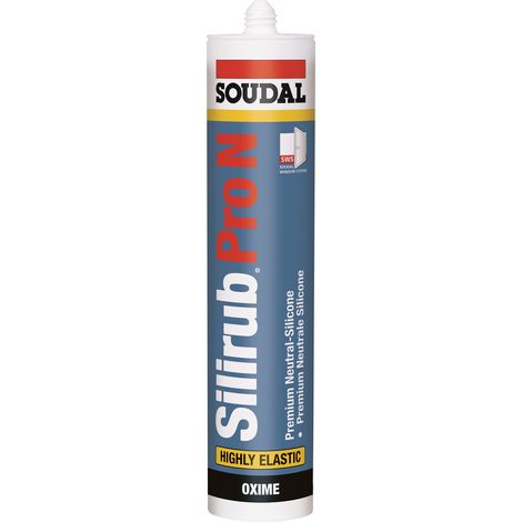 Silikondichtstoff Silirub ProN transp.300ml Kartusche SOUDAL