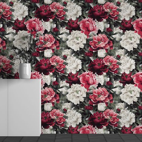 Papier peint panoramique -Motif Fleurs - 130 cm x 81 cm (1/3)