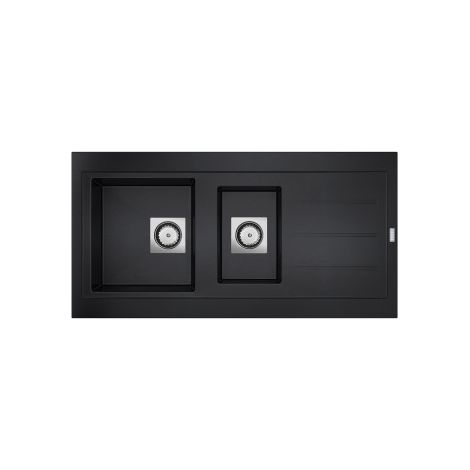 Einlegespüle OMEGA 1,5 Becken - Farbe - Schwarz