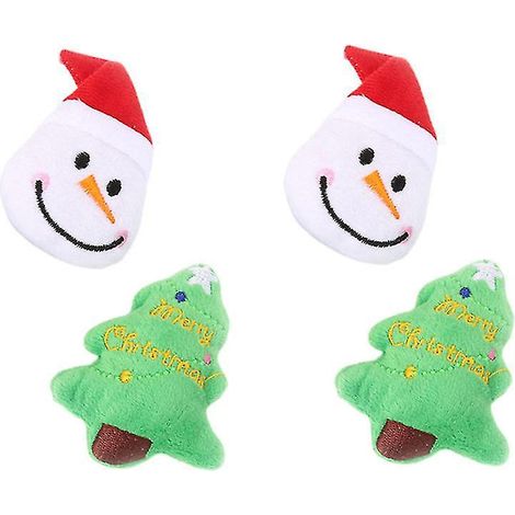 4 jouets de Noël pour animaux de compagnie