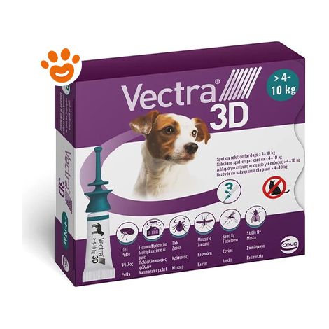 Ceva Vectra 3D Dog Verde 4-10 kg - Ceva Vectra 3D Dog Verde 4-10 kg - Confezione Da 3 Pipette