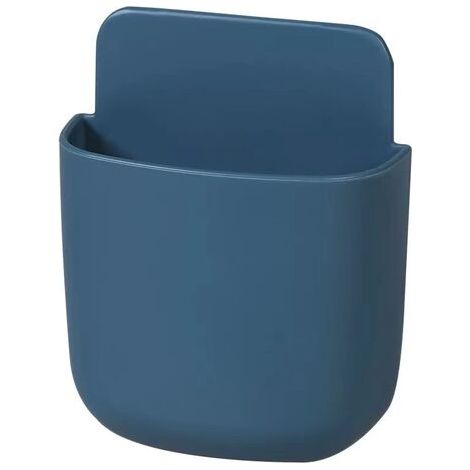 Lot de 4 boîtes de rangement murales avec télécommande de garage pour table de chevet, chambre à coucher, chevet, TV, téléphone (bleu marine) (1/2)