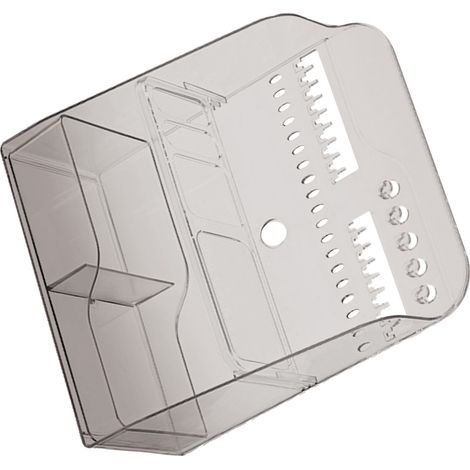 Aufbewahrungsbox für den Schreibtisch, Kosmetik-Organizer, Schmuckkästchen aus Kunststoff, kleine Schminkboxen für Schränke und Arbeitsplatten, transparent grau (1/5)