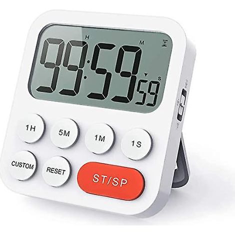 minuteur De Cuisine, Minuterie Cuisine, Minuteur Digital Chronomtre Et Compte Rebours Avec Mode Personnalis, 3 Niveaux De Volume Pour Examen, Run (1/5)