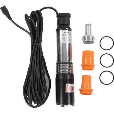 1 Pompe Submersible 24 VDC, Acier Inoxydable, 220 W, Débit 6 M³/h, Pour Puits Et Irrigation (1/5)