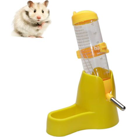 Distributeur d'eau automatique suspendu 3 en 1 pour hamsters, souris, rats et hérissons, avec base. (1/5)
