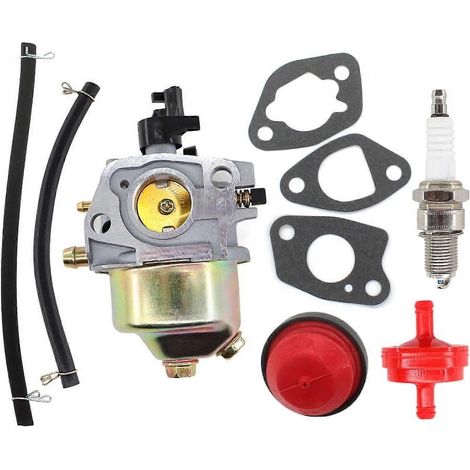 Carburateur pour tondeuse autoportée Yard Machines MTD 11A-02SB700 20" avec moteur OHV 132 cm³, joint, filtre à carburant, bougie d'allumage (1/5)