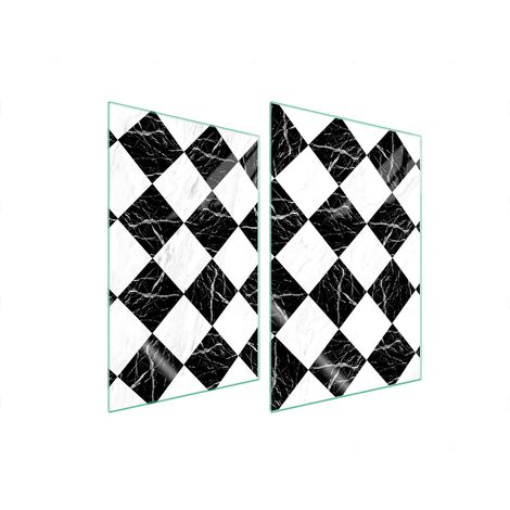 Plaque de protection en verre pour la cuisine, mosaïque 2x35x52 (1/5)